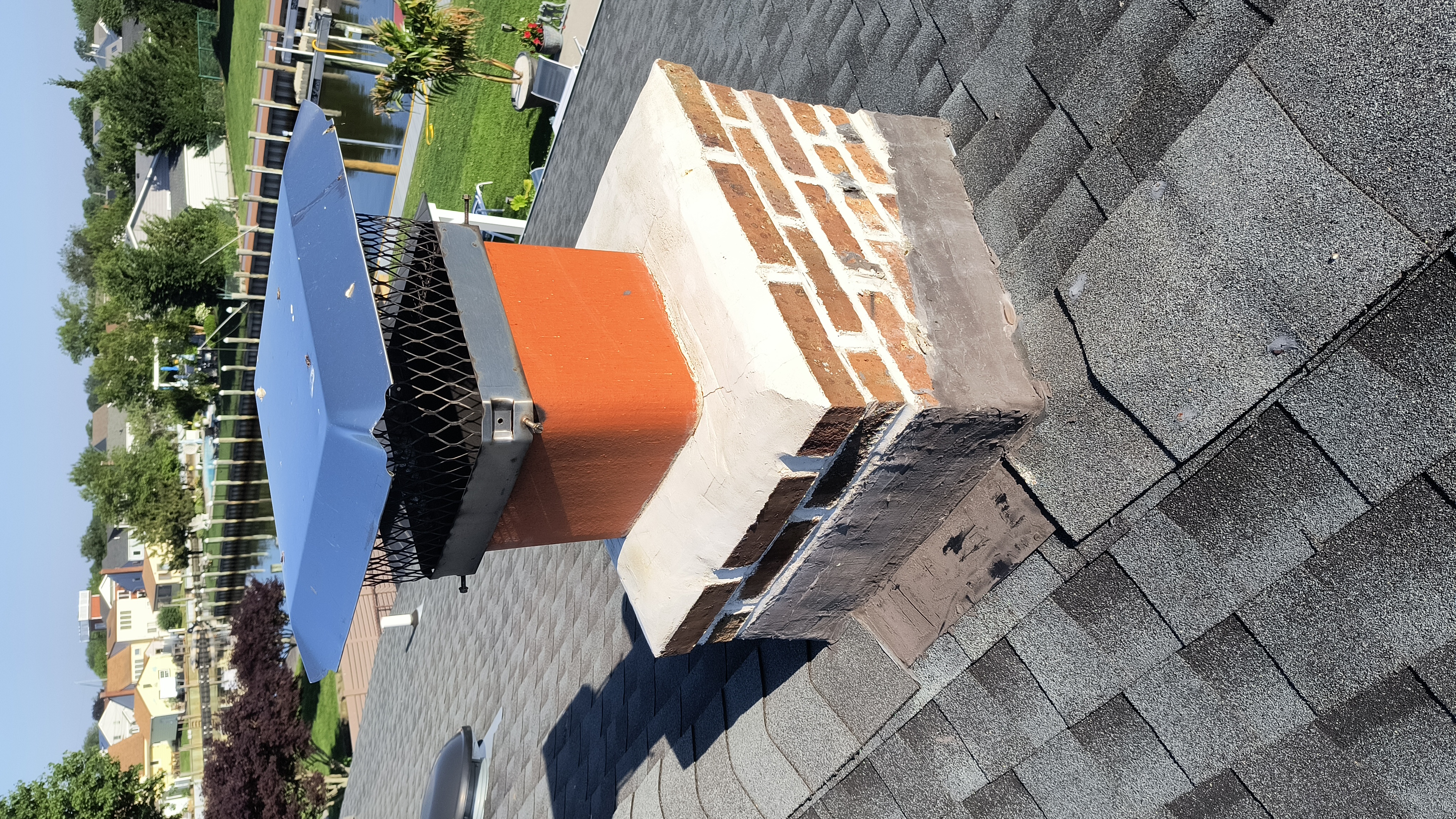 Full chimney masonry rebuild and restoration in Bridgehampton, NY
